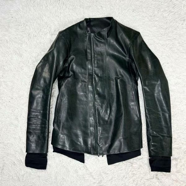 Boris Bidjan Saberi Boris Bidjan Saberi Calf Leather Riders Jacket Size US S / EU 44-46 / 1 - 1 Thumbnail