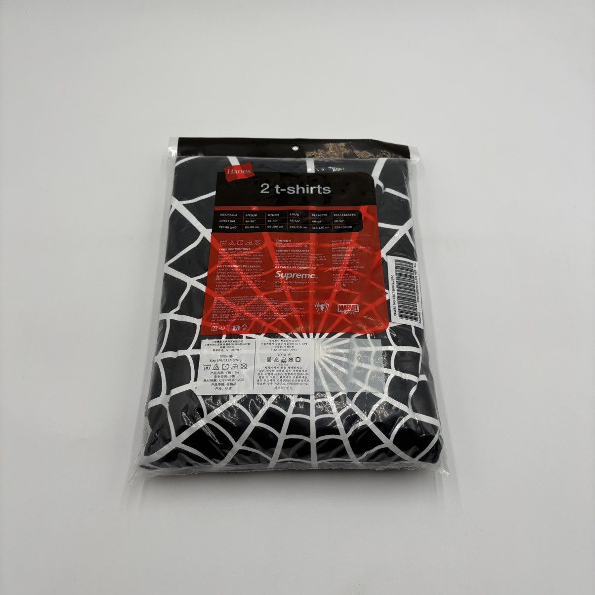 Supreme Supreme Hanes Spider-Man Tagless Tee (2 Pack) Black Size XXL Size US XXL / EU 58 / 5 - 2 Thumbnail