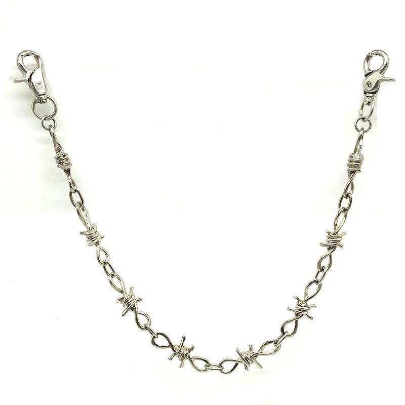 Other 52cm Barb Wire Wallet Chain Size ONE SIZE - 2 Thumbnail