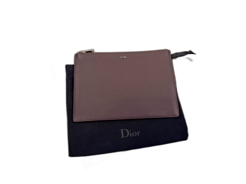 Dior new dior brown leather clutch handbag Size ONE SIZE - 1 Thumbnail