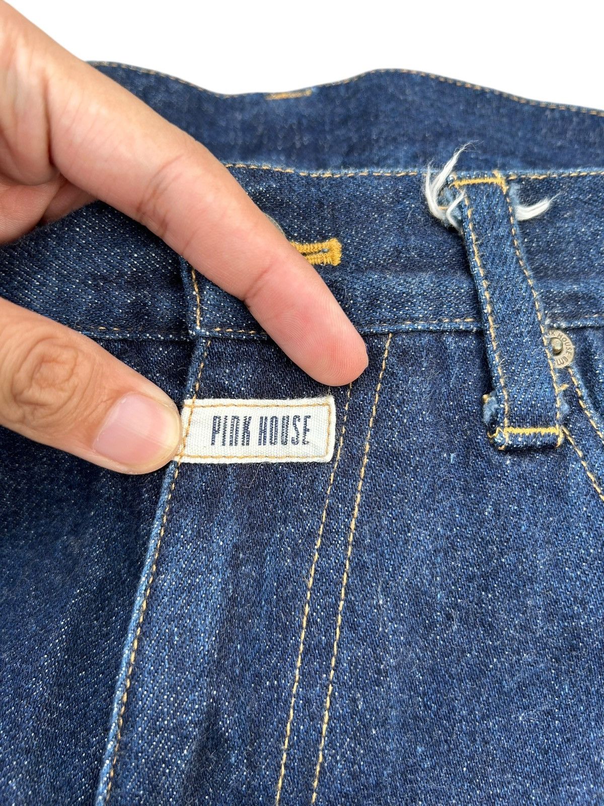 Kapital Japanese Brand Pink House Selvedge Denim Jeans Size US 30 / EU 46 - 5 Thumbnail