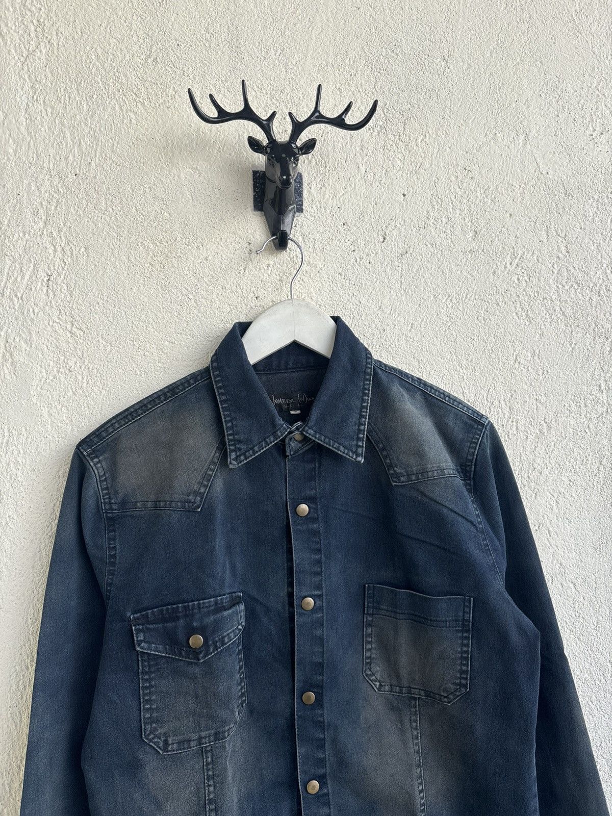 Number (N)ine 2000s Numbernine Wash denim shirt Size US M / EU 48-50 / 2 - 2 Thumbnail