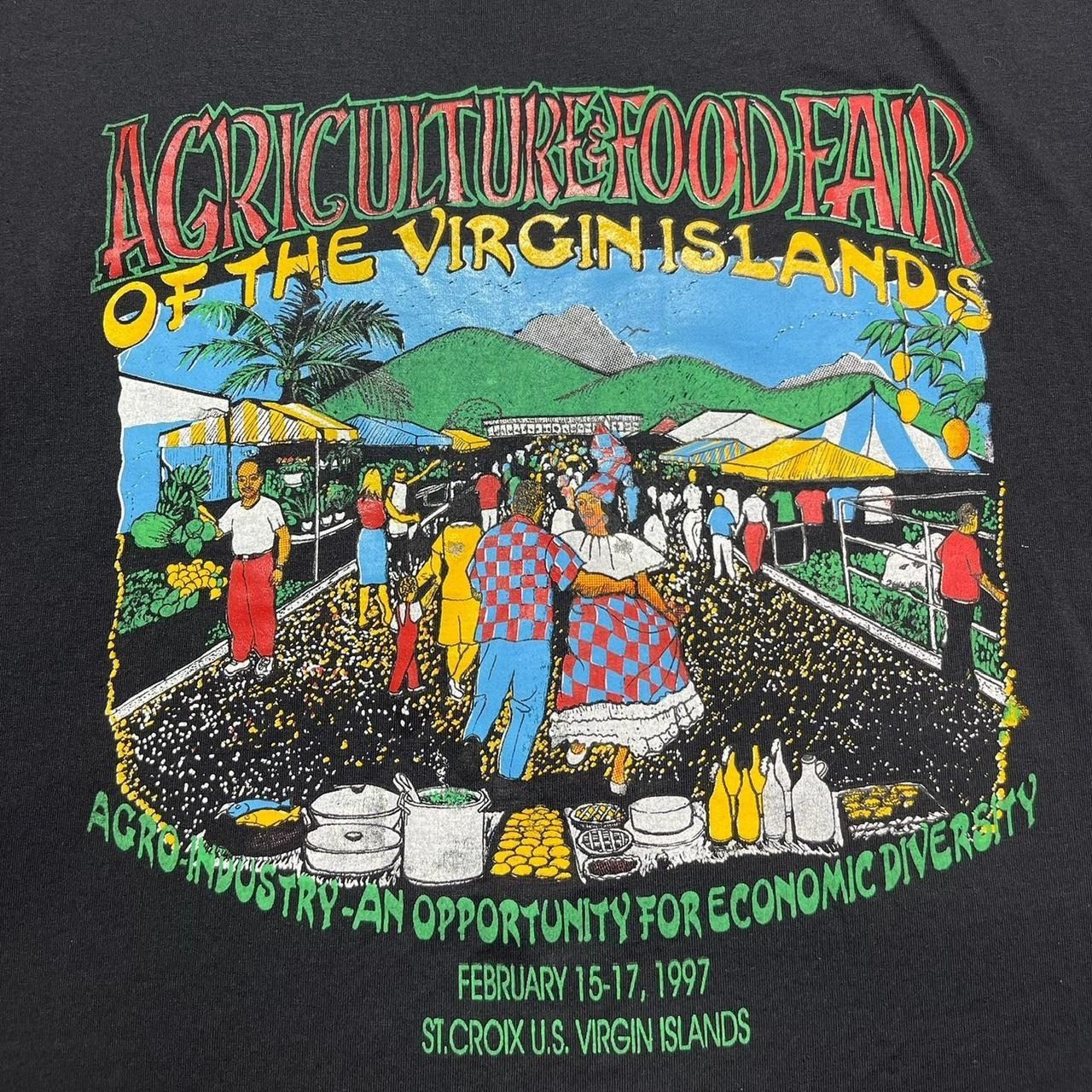 Hanes × Vintage Vintage Agriculture Fair Virgin Islands 1997 T-Shirt Size US L / EU 52-54 / 3 - 3 Thumbnail