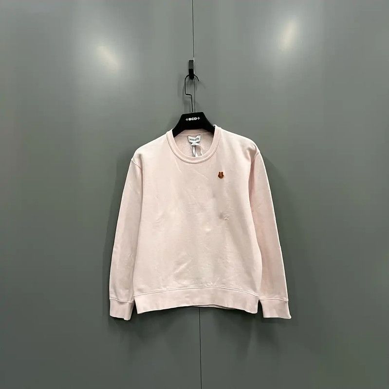 Kenzo KENZO Pink Cotton Long Sleeve Sweatshirt 0089 Size L / US 10 / IT 46 - 1 Thumbnail