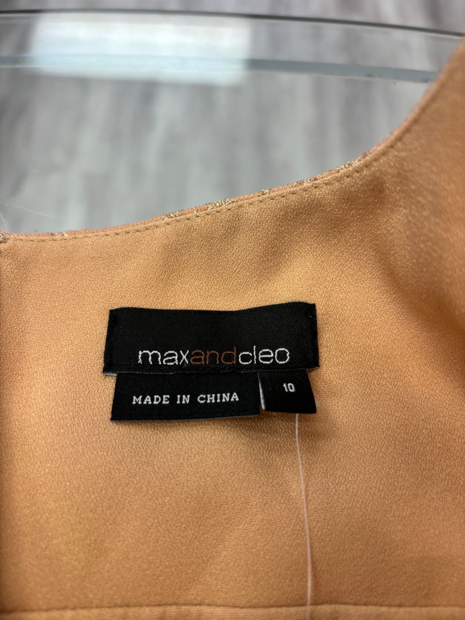 Other 10 Max Cleo Golden Dress Size L / US 10 / IT 46 - 3 Thumbnail