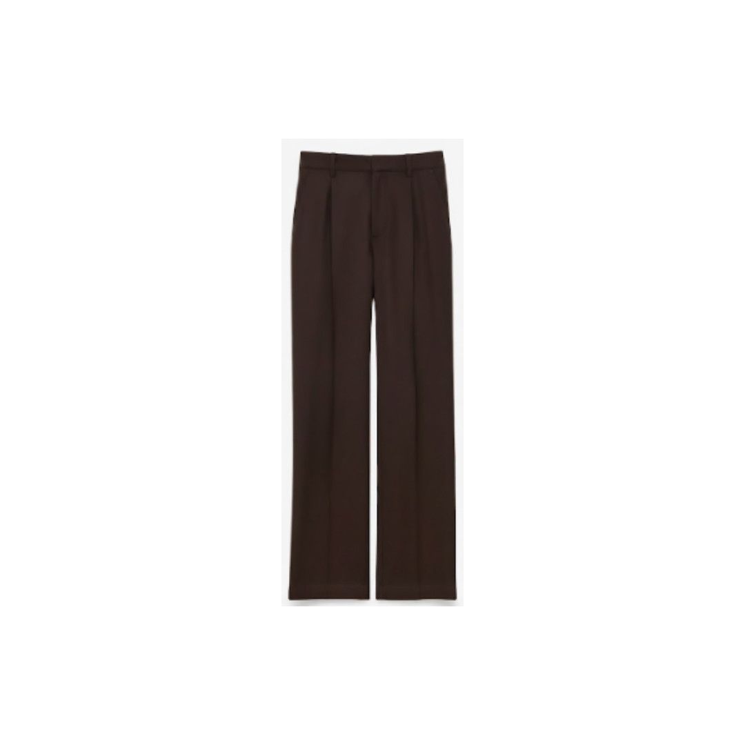 Saint Laurent Paris o1s1wg110126 796137 90'S Pants in Cashmere Flannel in Brown Size US 36 / EU 52 - 1 Preview