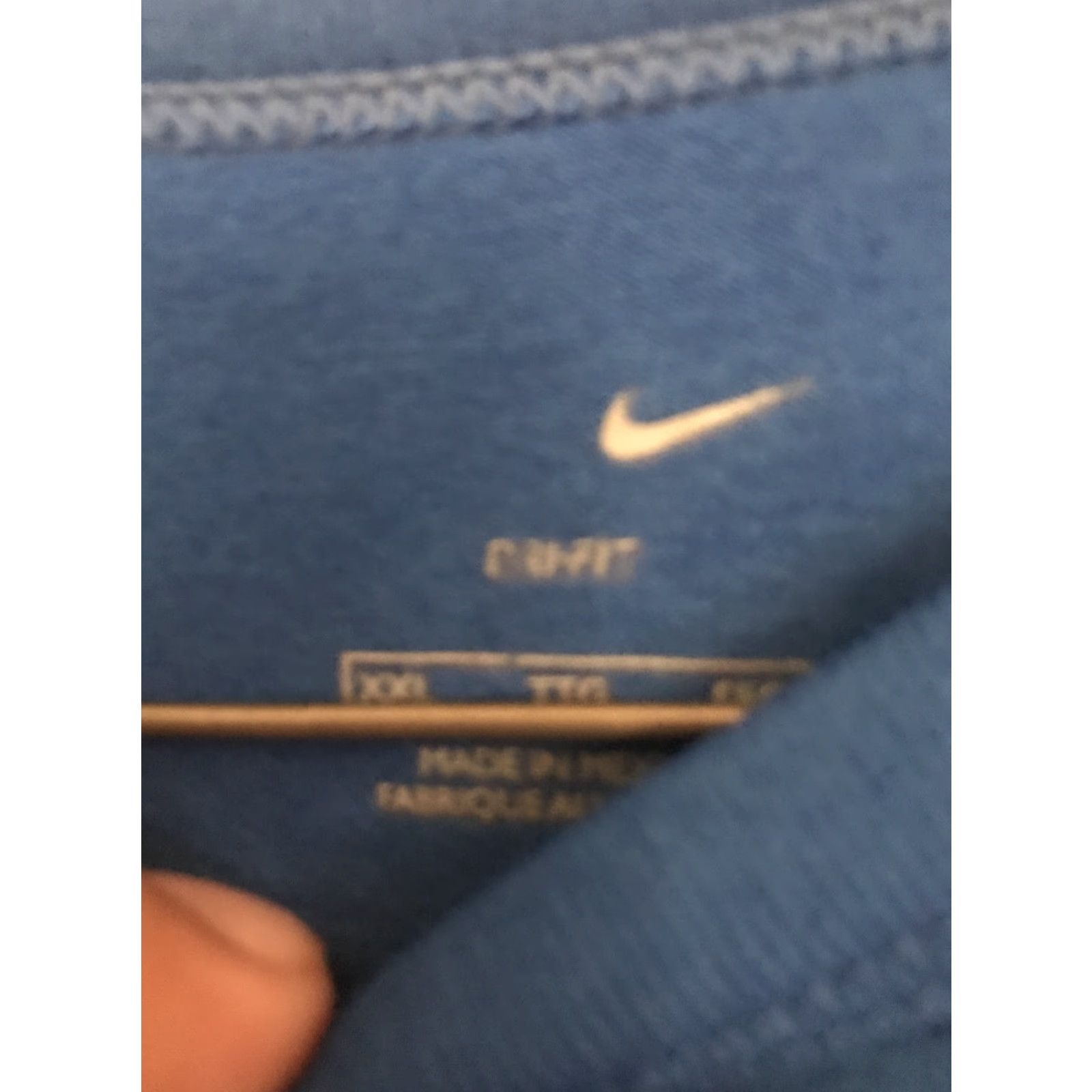 Nike Nike Dri Fit Blue Crew Neck Tee T-Shirt Top Solid Mens XXl Shirt Crew Neck Short Sleeve Size US XXL / EU 58 / 5 - 3 Thumbnail
