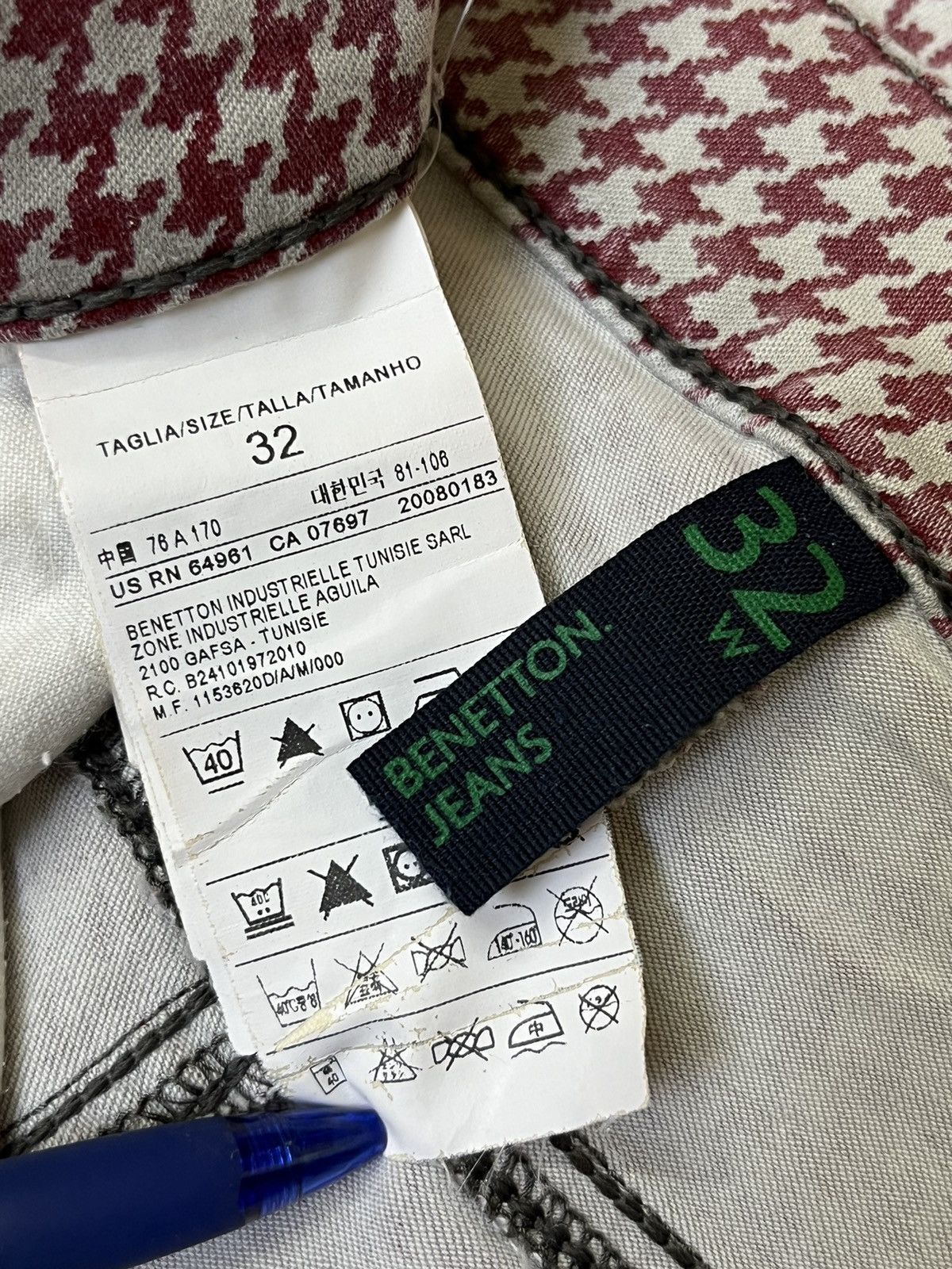 United Colors Of Benetton BENETTON JEANS SLIM LOW CROTCH STRETCH COTTON JEANS Size US 32 / EU 48 - 20 Thumbnail