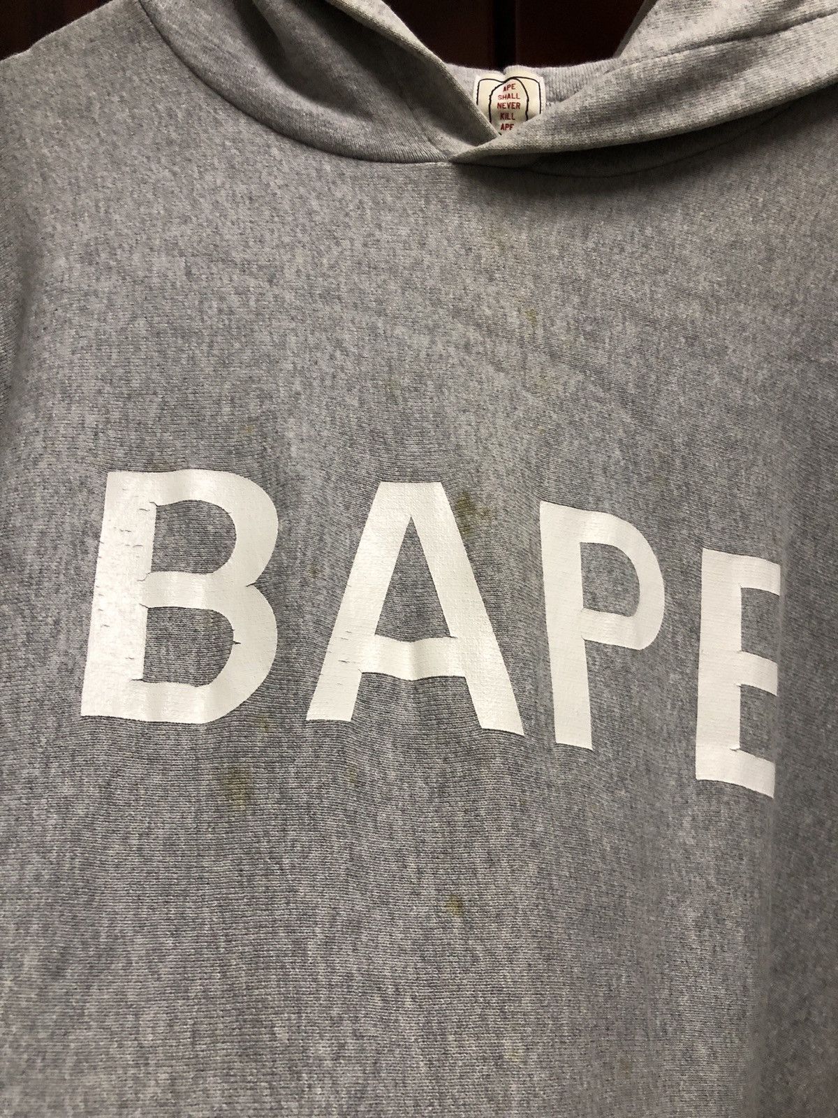 Bape OG VINTAGE 2005 BAPE Spell Out Hoodie Size US L / EU 52-54 / 3 - 2 Thumbnail