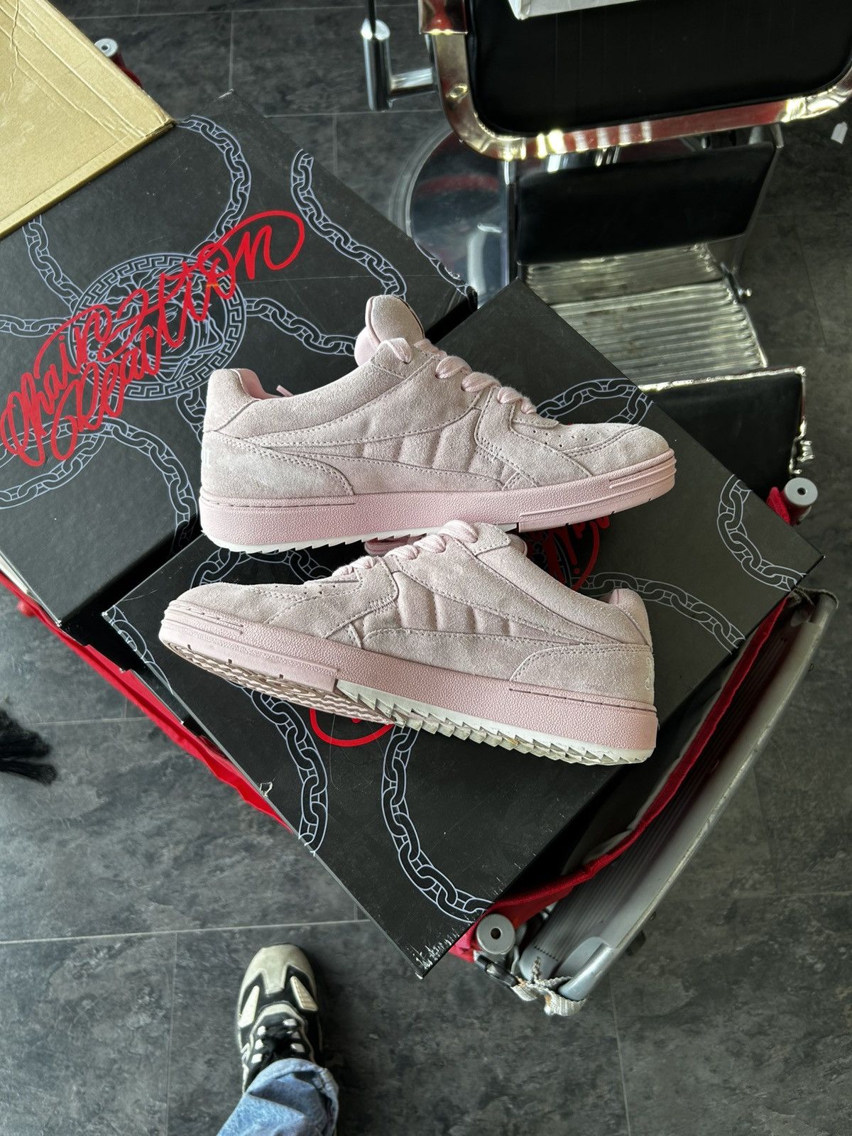 Palm Angels Palm angels pink suede lows Size US 8 / EU 41 - 3 Thumbnail