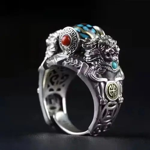 Other Creative Retro Chinese Style Ethnic Beast Ring Size ONE SIZE - 1 Thumbnail