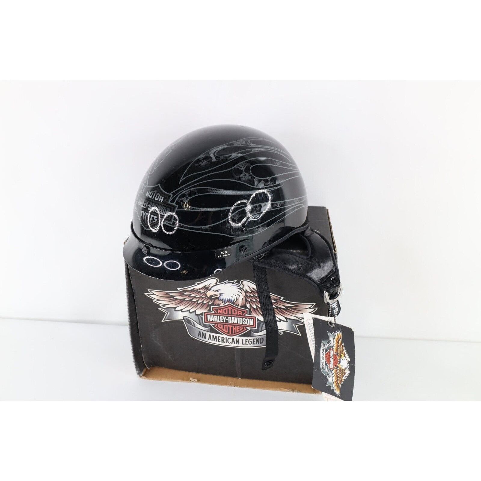 Harley Davidson × Vintage Deadstock Vintage Y2K 2004 Harley Davidson Skull Helmet Size ONE SIZE - 1 Thumbnail