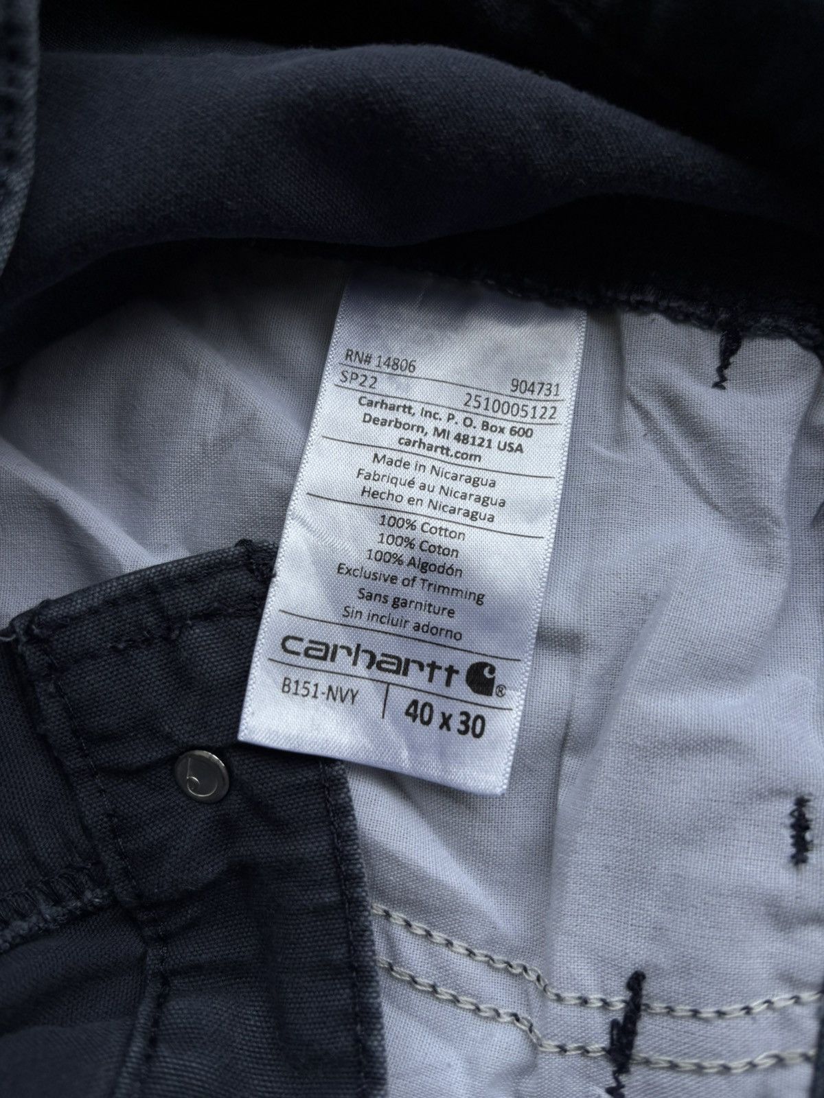 Carhartt carhartt carpenter B151 size 40 loose fit Size US 40 / EU 56 - 6 Thumbnail