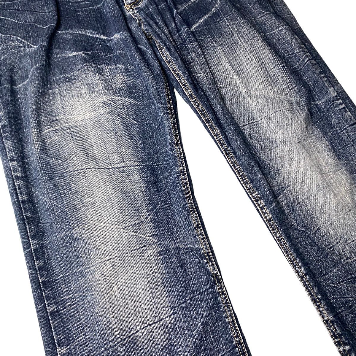 If Six Was Nine Flared Big Whiskered Straight Cut Jeans Size US 37 - 7 Thumbnail