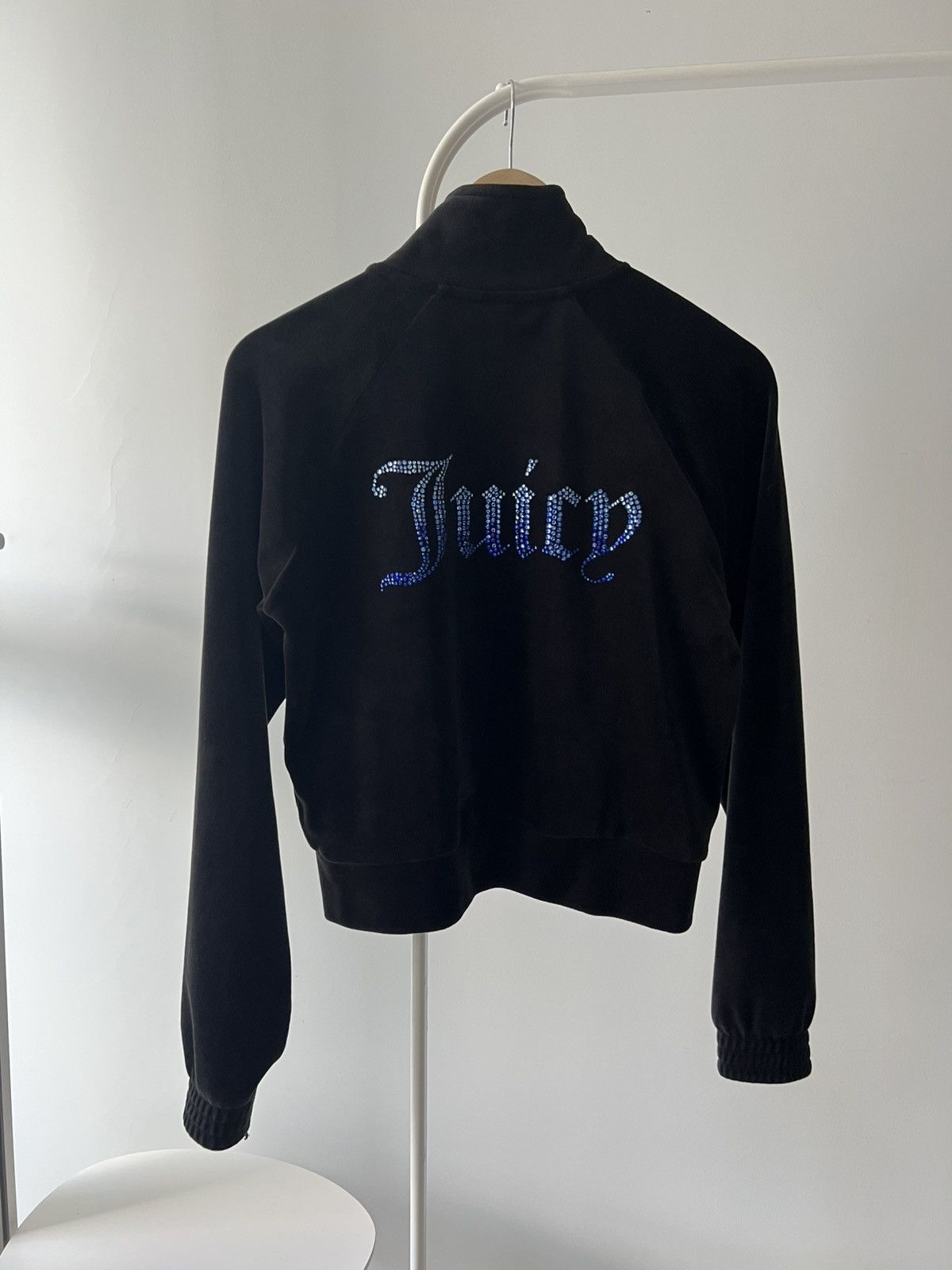 Juicy Couture Juicy Couture Women's Black Madison Hoodie Velour Medium Size M / US 6-8 / IT 42-44 - 6 Thumbnail