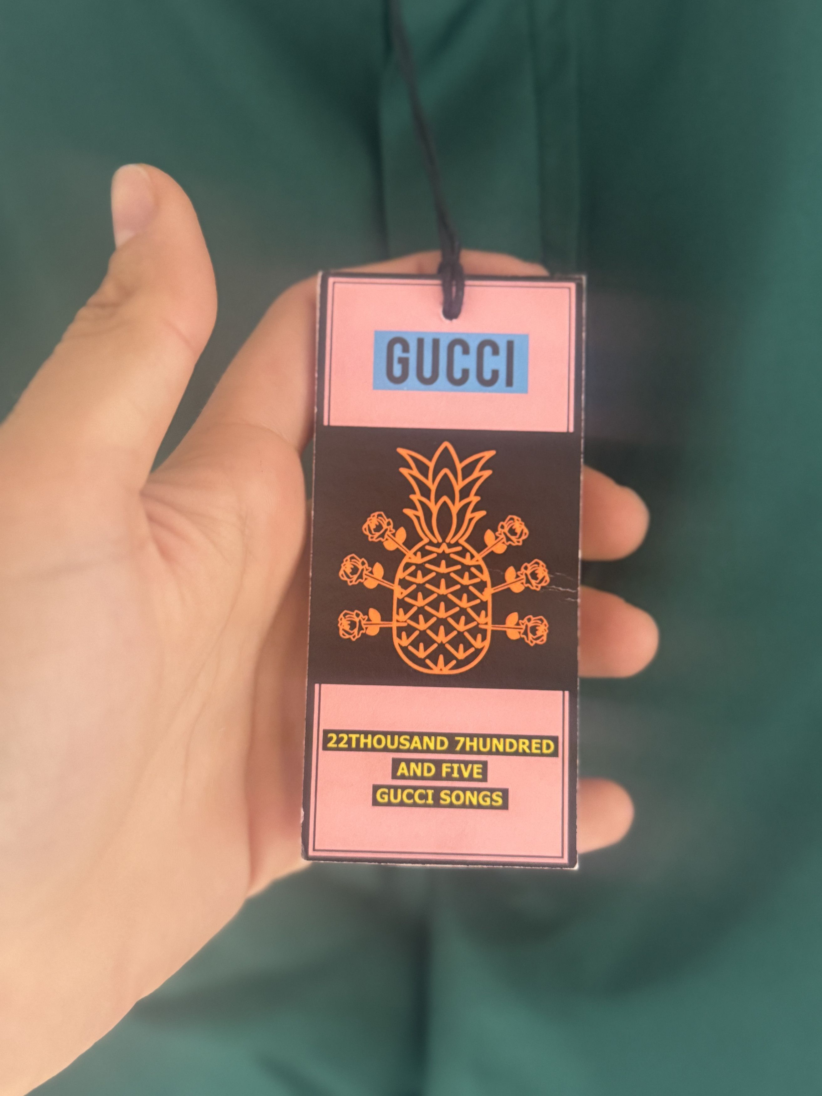 Gucci Green Silk Logo Shorts Size US 30 / EU 46 - 8 Thumbnail