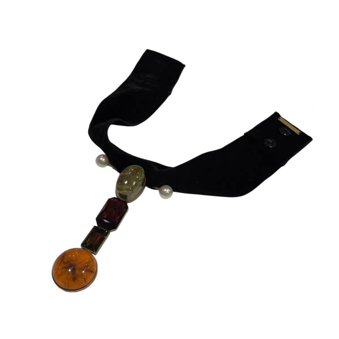 Dries Van Noten Dries Van Noten Velvet Jewelry ChockerNecklace-2505 Size ONE SIZE - 1 Thumbnail