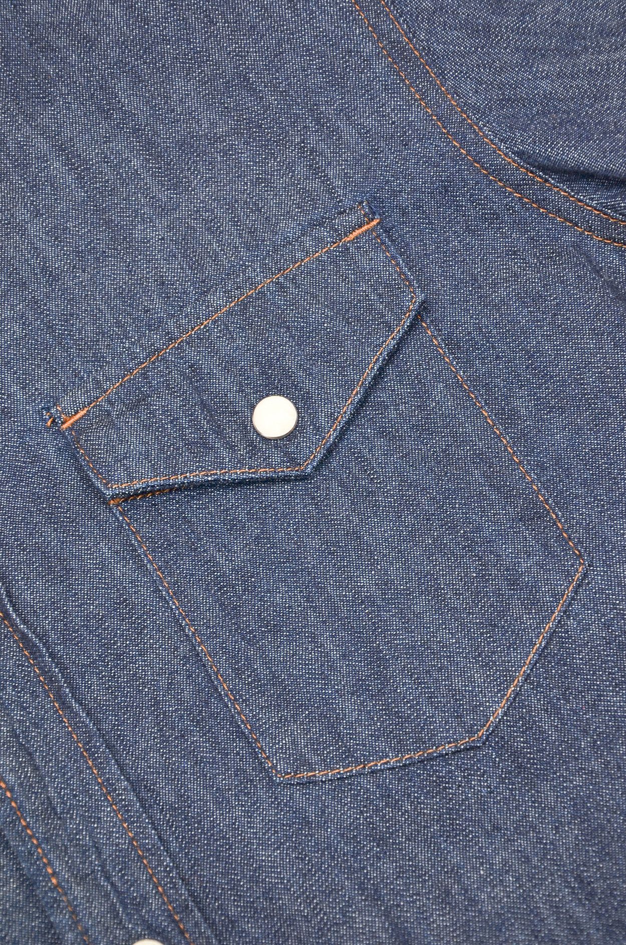 Purple Purple & Yellow Indigo Denim Pearl-Snap Western Shirt SS - M Size US M / EU 48-50 / 2 - 4 Thumbnail