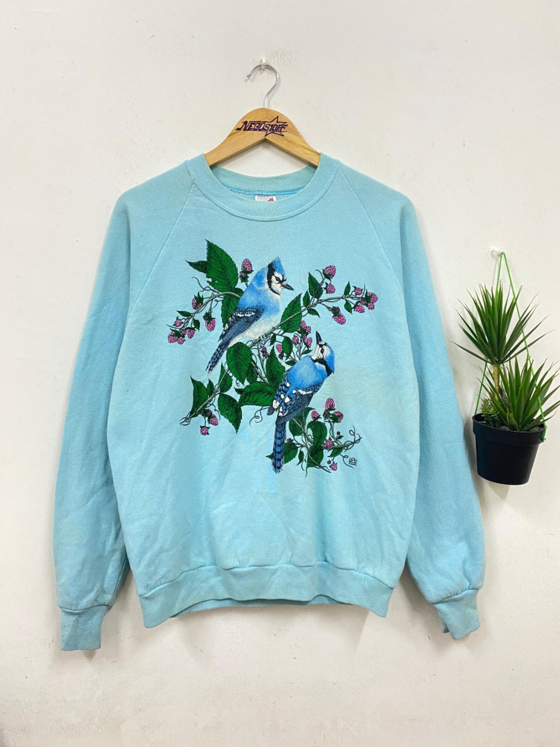 Vintage Vintage 1990 Habitat Hawaii bird sweatshirt by jerzees Size US M / EU 48-50 / 2 - 1 Thumbnail