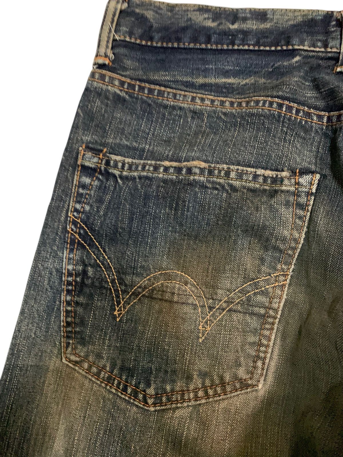 Edwin × If Six Was Nine × Kapital VINTAGE EDWIN 505Z SELVEDGE RUSTY JAPANASE DISTRESSED DENIM Size US 32 / EU 48 - 11 Thumbnail