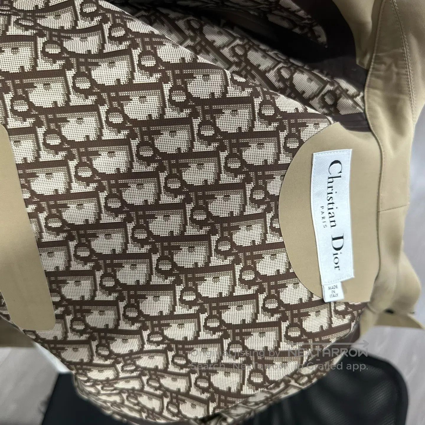 Dior Dior Fully Printed Khaki Bees Embroidered Jacket| Size XXS / US 00 / IT 34 - 4 Thumbnail