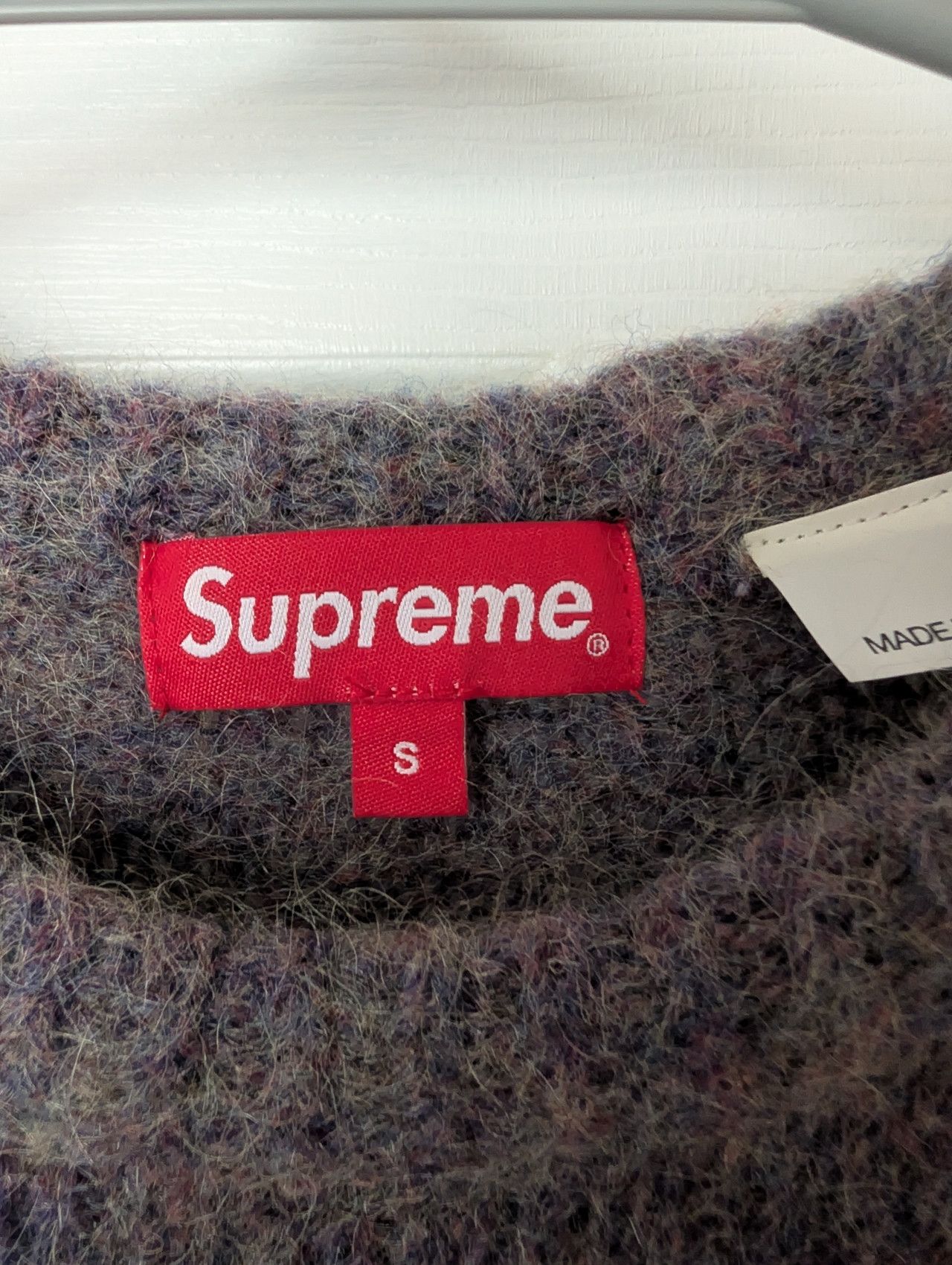 Supreme Supreme Mohair Sweater FW22 Purple Melange Size Small Size US S / EU 44-46 / 1 - 2 Thumbnail