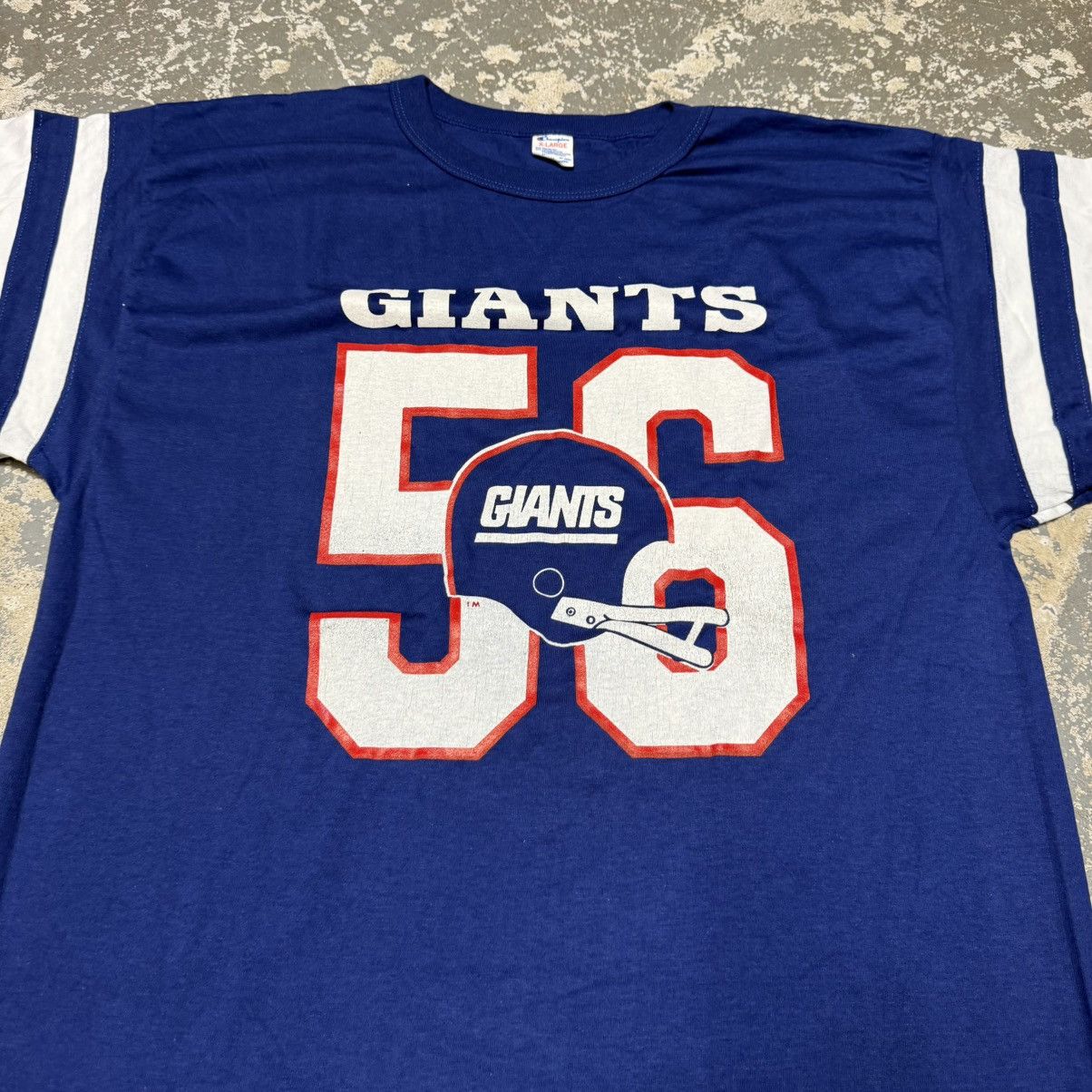 Other Vintage New York Giants Lawerence Taylor 56 Champion T Shirt Size US XL / EU 56 / 4 - 8 Thumbnail