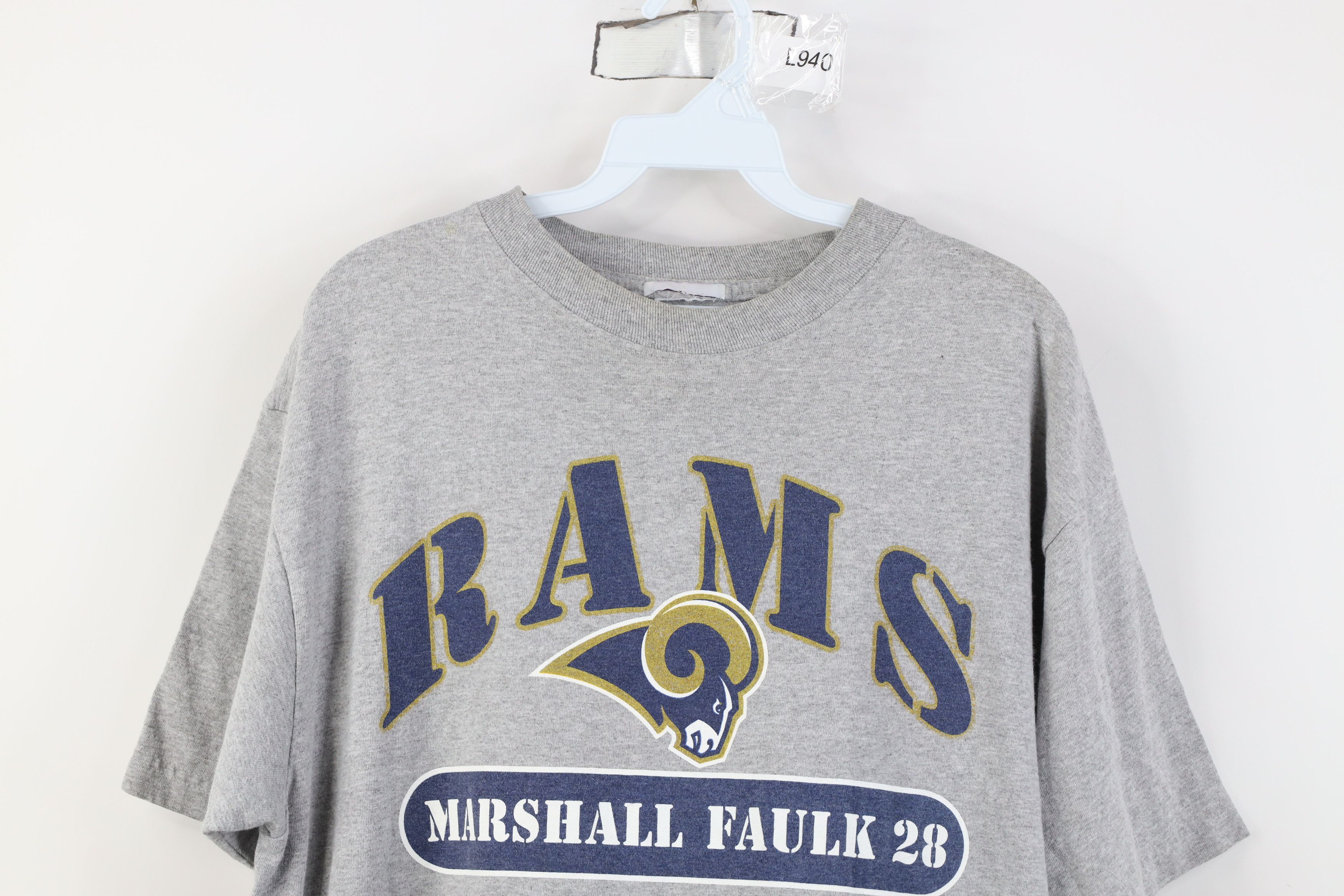 Vintage Vintage 90s Y2K Faulk St Louis Rams Football Jersey T-Shirt Size US L / EU 52-54 / 3 - 2 Thumbnail