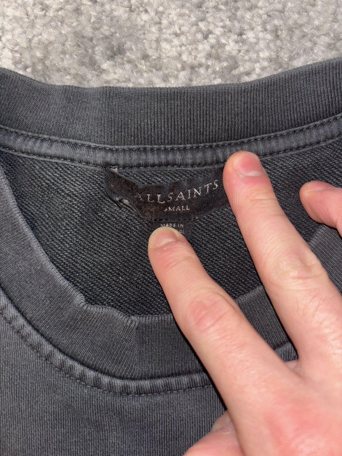 Allsaints Black Allsaints crewneck Size US S / EU 44-46 / 1 - 2 Thumbnail