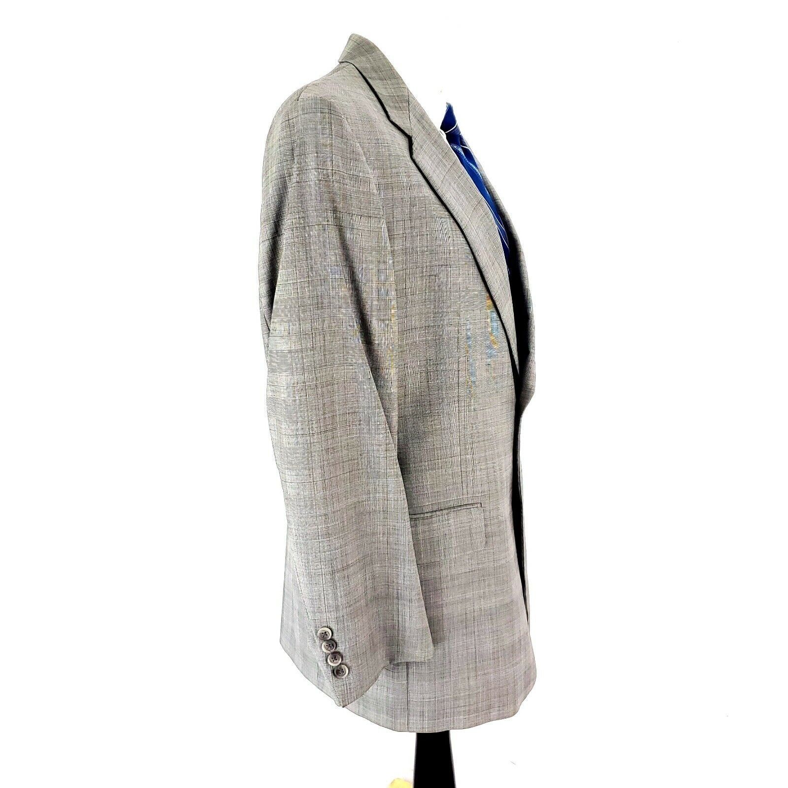 Hart Schaffner Marx Hart Schaffner Marx Gold Trumpeter Wool 2 Button Sport Coat Size 42R - 6 Thumbnail