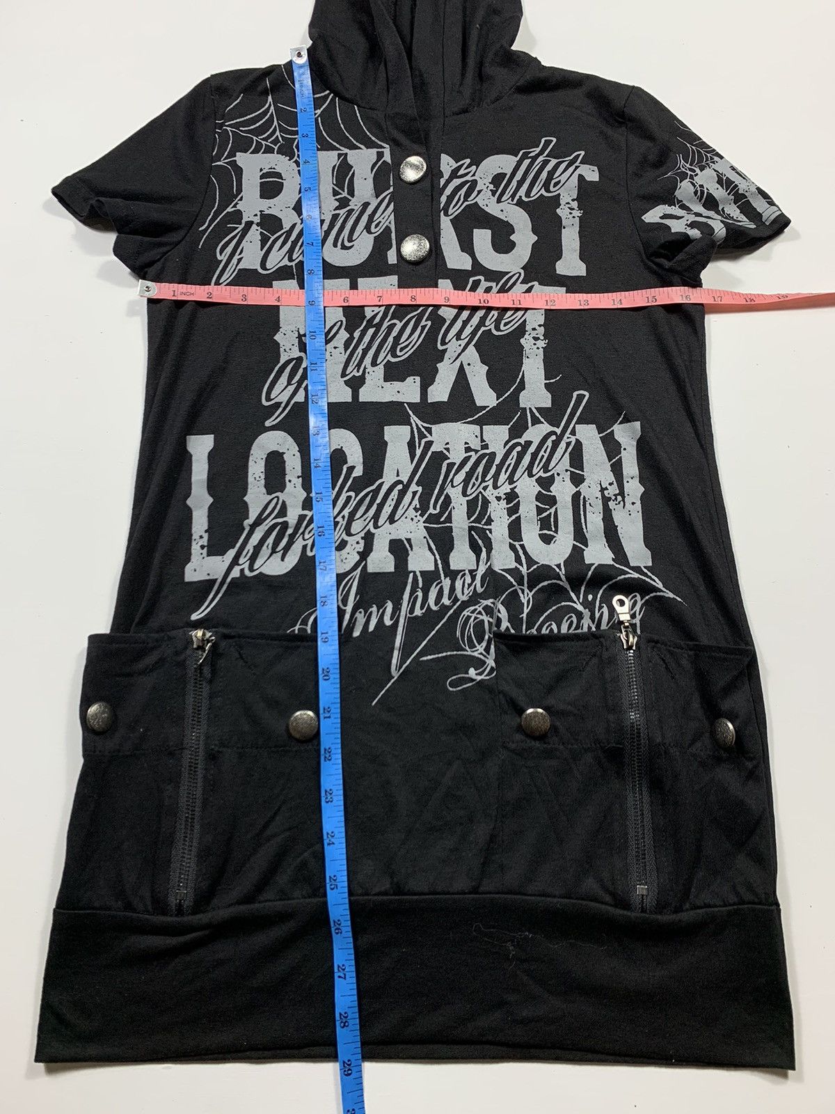 If Six Was Nine × Japanese Brand × Le Grande Bleu (L.G.B.) SICK JAPANESE POEM GOTHIC ROCK HOODIE Size US M / EU 48-50 / 2 - 7 Thumbnail