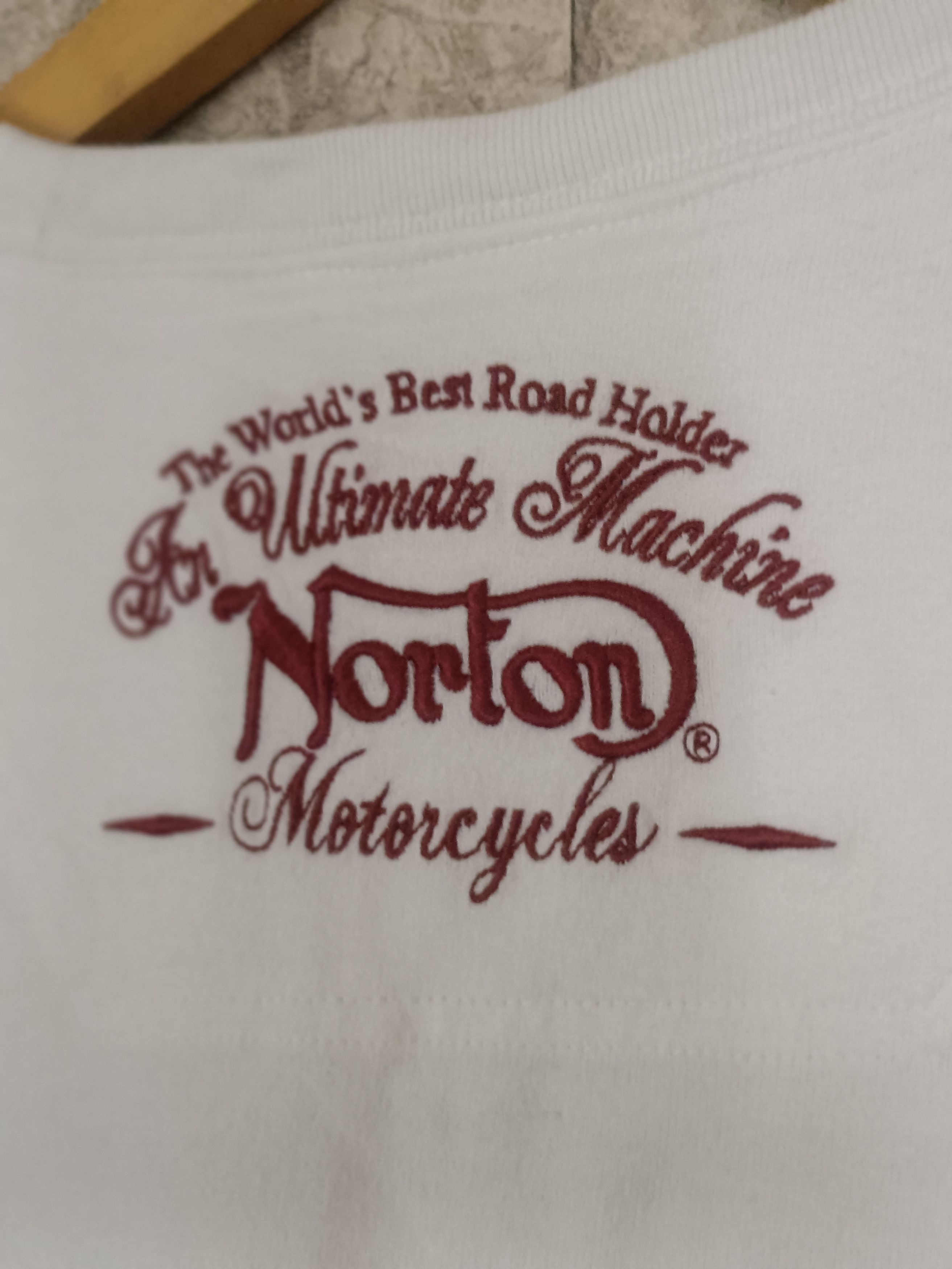 Norton British Norton motorcycle heritage paisley long sleeve shirt Size US XL / EU 56 / 4 - 5 Thumbnail
