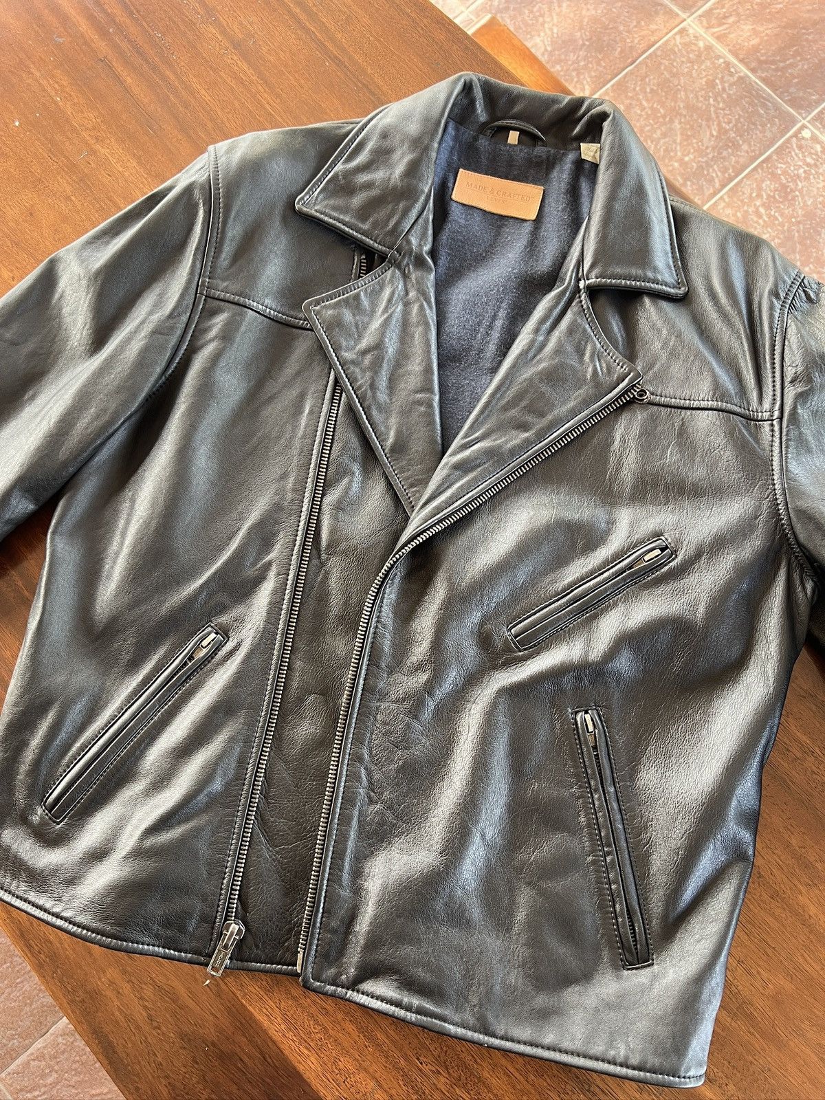 Levi's × Levi's Made & Crafted × Levi's Vintage Clothing Levi's Made & Crafted Perfecto Leather Jacket Size US M / EU 48-50 / 2 - 3 Thumbnail