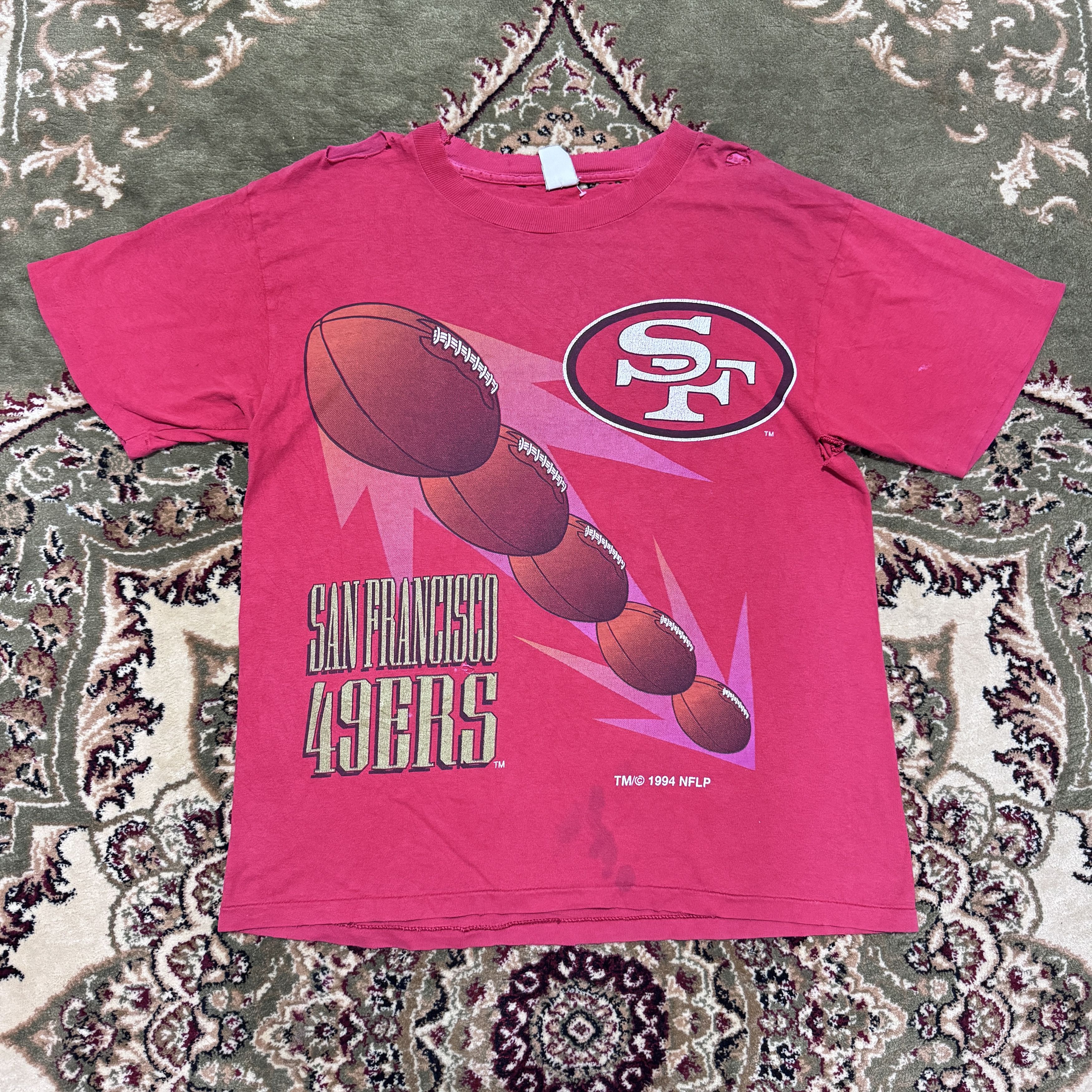 NFL Vintage NFL San Francisco 49ers Distressed OVP T shirt Size US L / EU 52-54 / 3 - 1 Thumbnail
