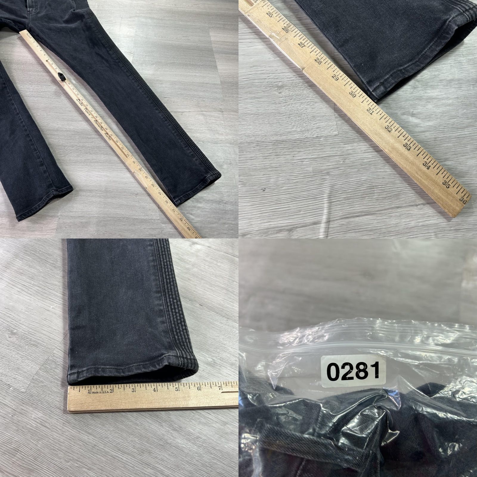 J Brand J Brand Jeans Mens 32x31 Skinny Charcoal Gray Stripe Denim Slim Stretch JB000939 Jeans Mens Size US 32 / EU 48 - 9 Thumbnail