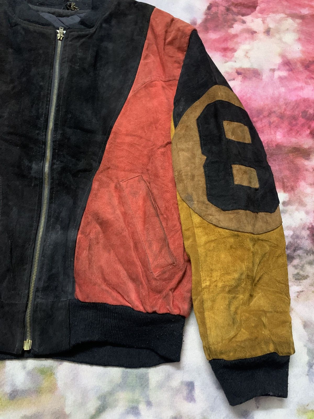 Leather Vintage Eight Ball Leather Suede Dirty Made in England Size US L / EU 52-54 / 3 - 4 Thumbnail