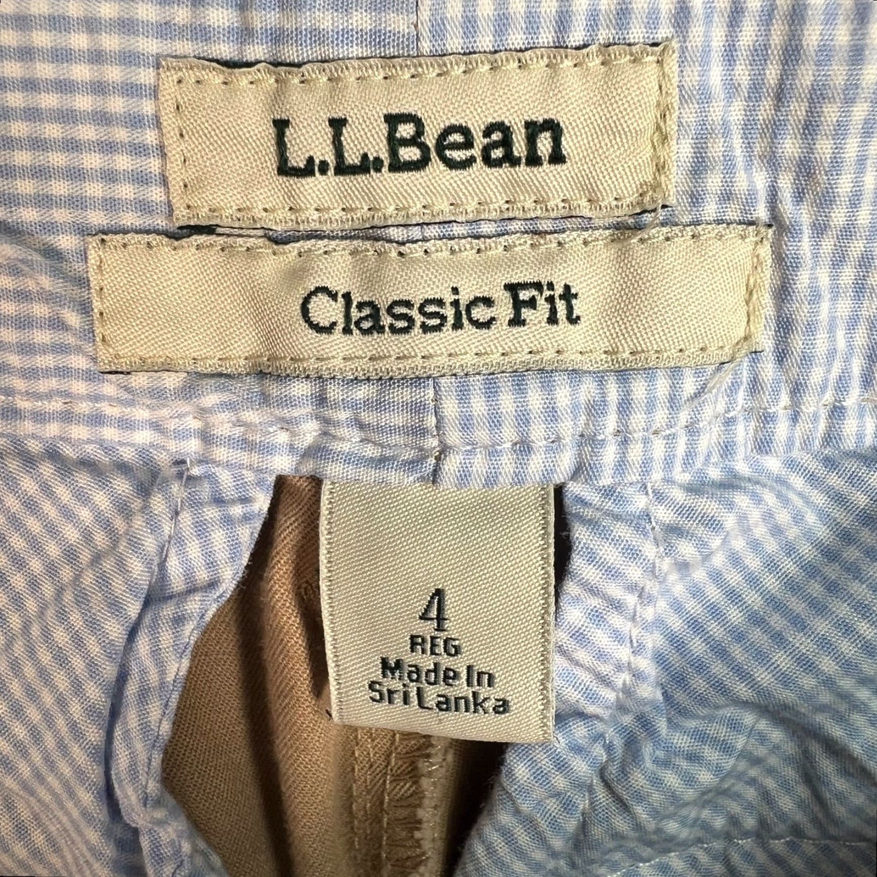 Vintage L.L. Bean Womens Size 4 Cargo Pants Beige Cotton Blend Classic Fit Size 27" / US 4 / IT 40 - 3 Thumbnail