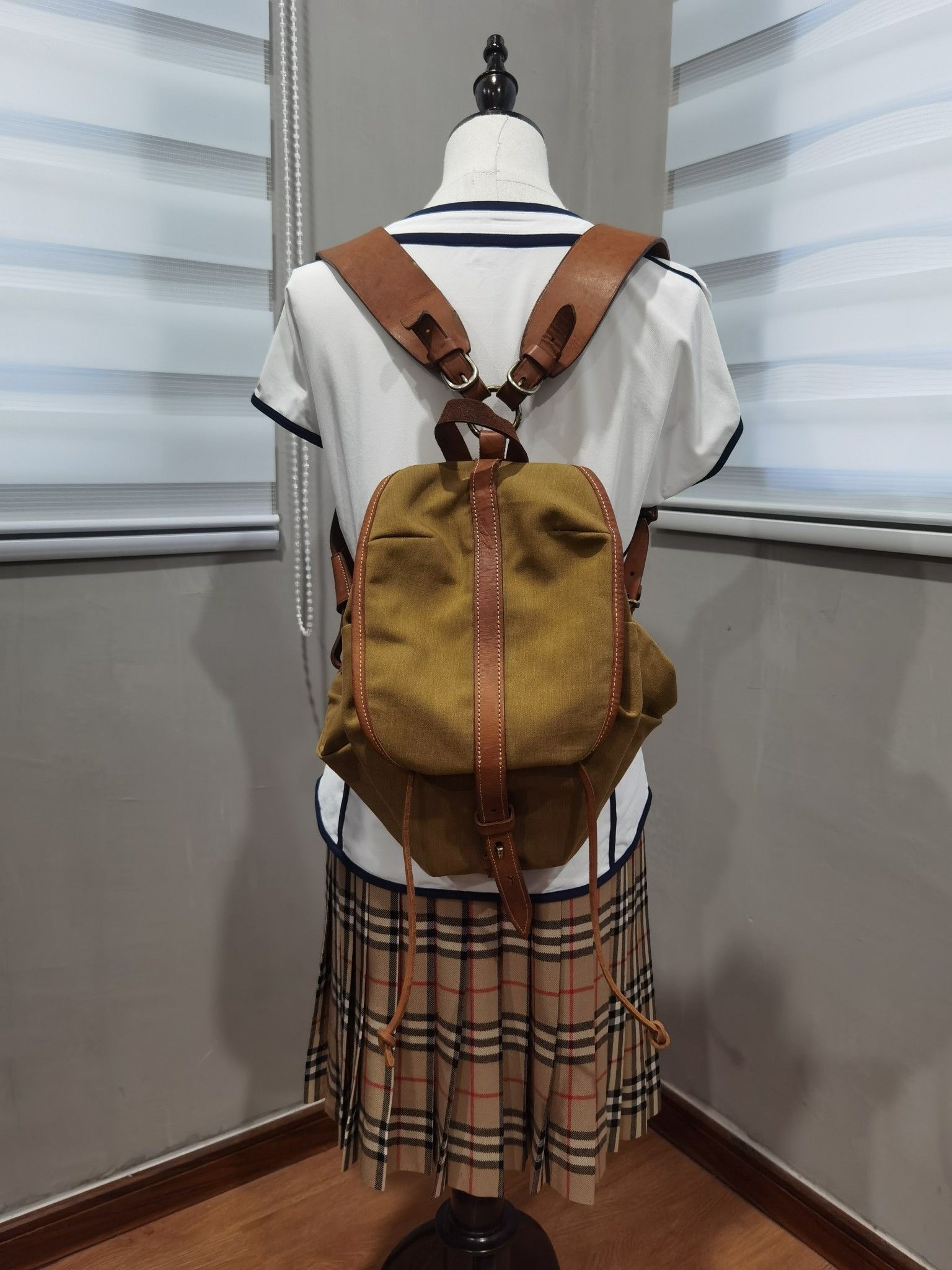 Japanese Brand Sazaby japan cotton + leather bag handmade Size ONE SIZE - 1 Thumbnail