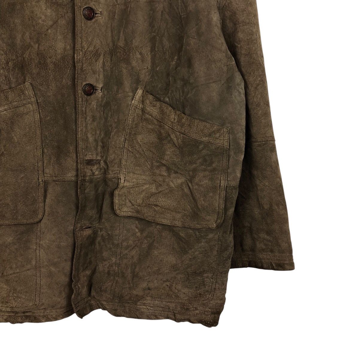 Issey Miyake 📌Vintage Genuine Leather Jacket Flare Blanket Tartan Design Size US M / EU 48-50 / 2 - 6 Thumbnail