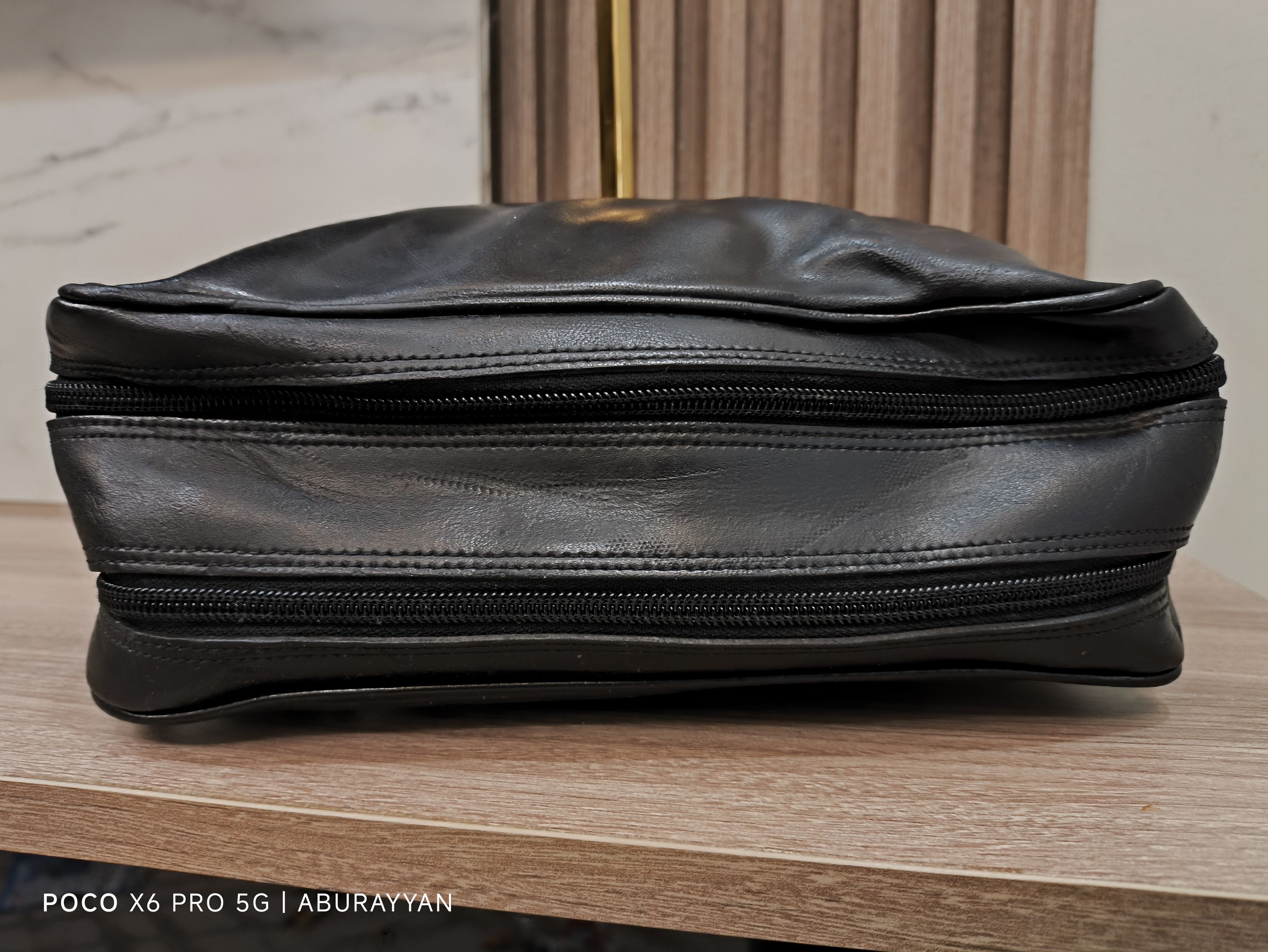 Versace Gianni Versace Travel Clutch Black Leather Bag Size ONE SIZE - 6 Thumbnail