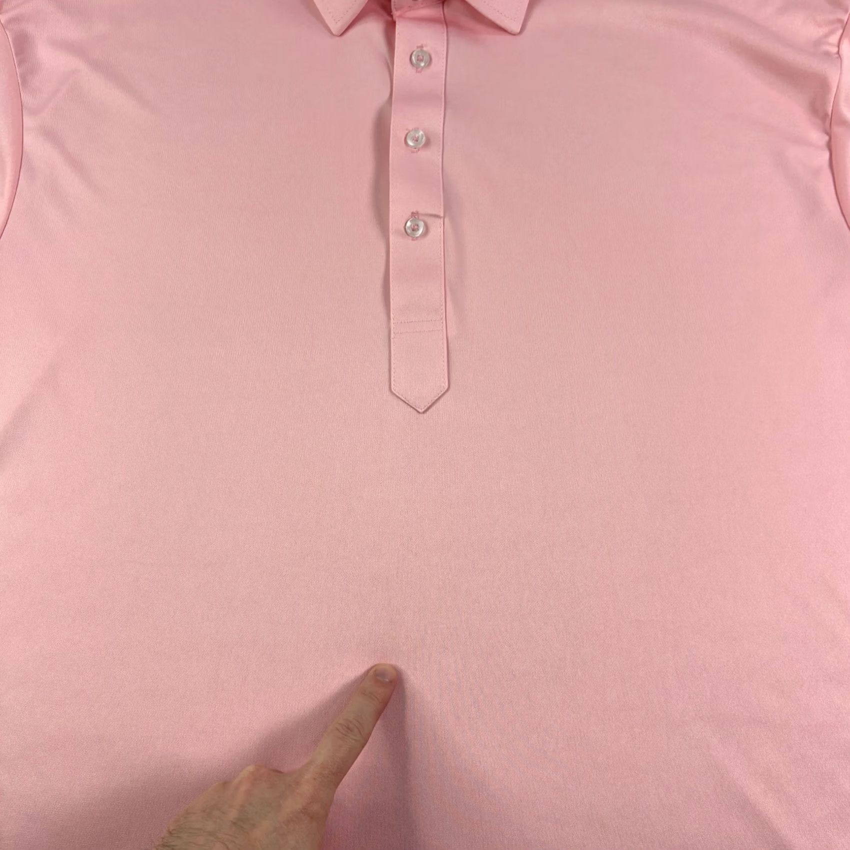 CO Collars & Co Shirt Polo Men 2XL Pink Short Sleeve Collared Golf Performance Stretch VINTAGE? Size US XXL / EU 58 / 5 - 2 Thumbnail