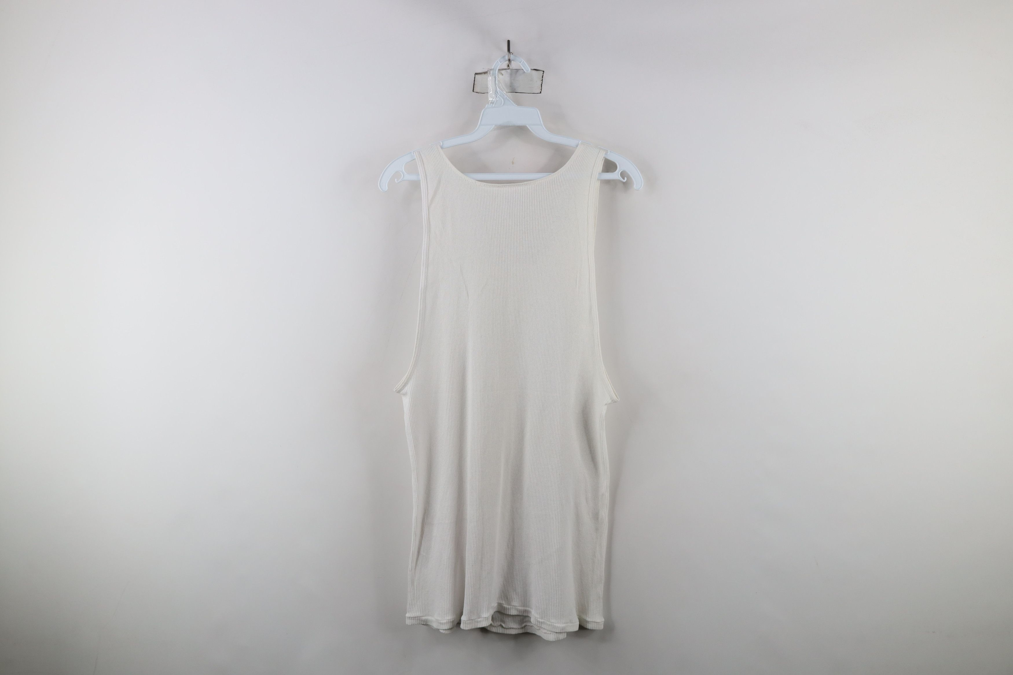 Vintage Vintage 90s Streetwear Wife Beater Tank Top T-Shirt White Size US XXL / EU 58 / 5 - 8 Thumbnail