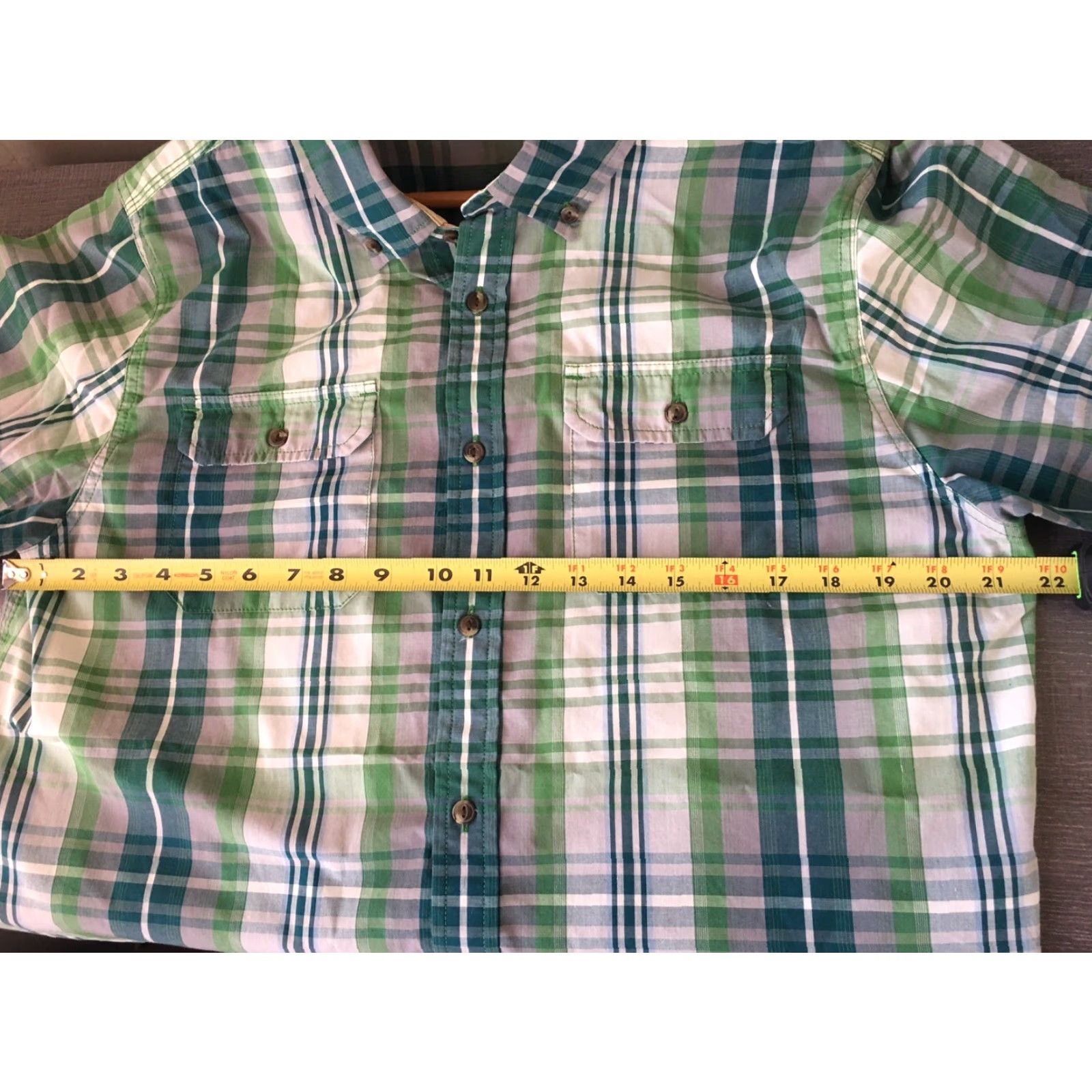 The North Face THE NORTH FACE SHIRT MENS LARGE L PLAID SHORT SLEEVE BUTTON-UP/ BUTTON FRONT MULTI-COLOR Cotton Blend Style: Button-Front Size US L / EU 52-54 / 3 - 8 Thumbnail