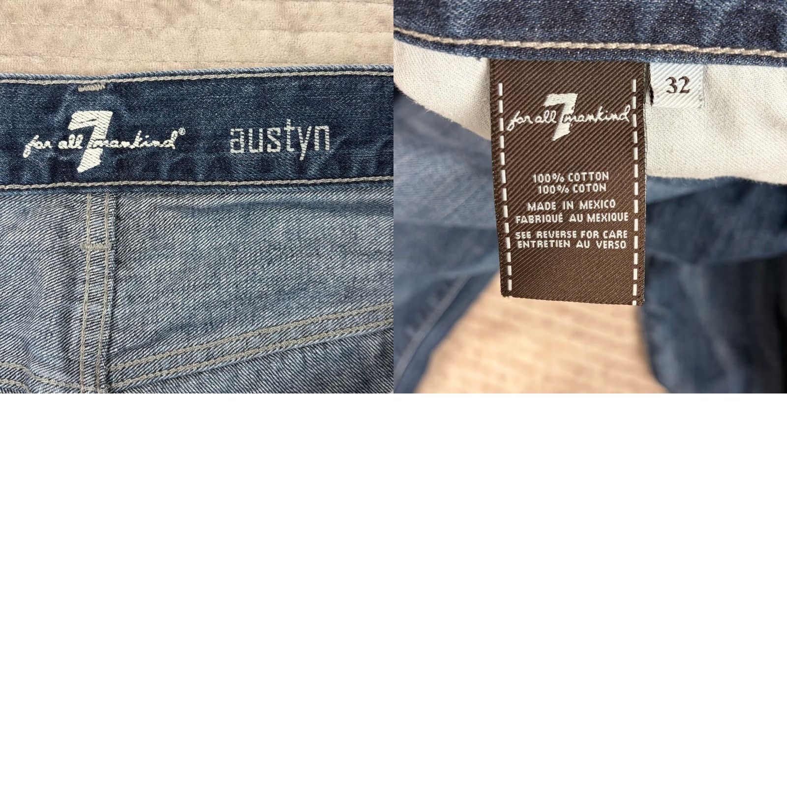 7 For All Mankind 7 For All Mankind Austyn Relaxed Straight Jeans Mens 32 Medium Wash Blue Size US 32 / EU 48 - 8 Thumbnail
