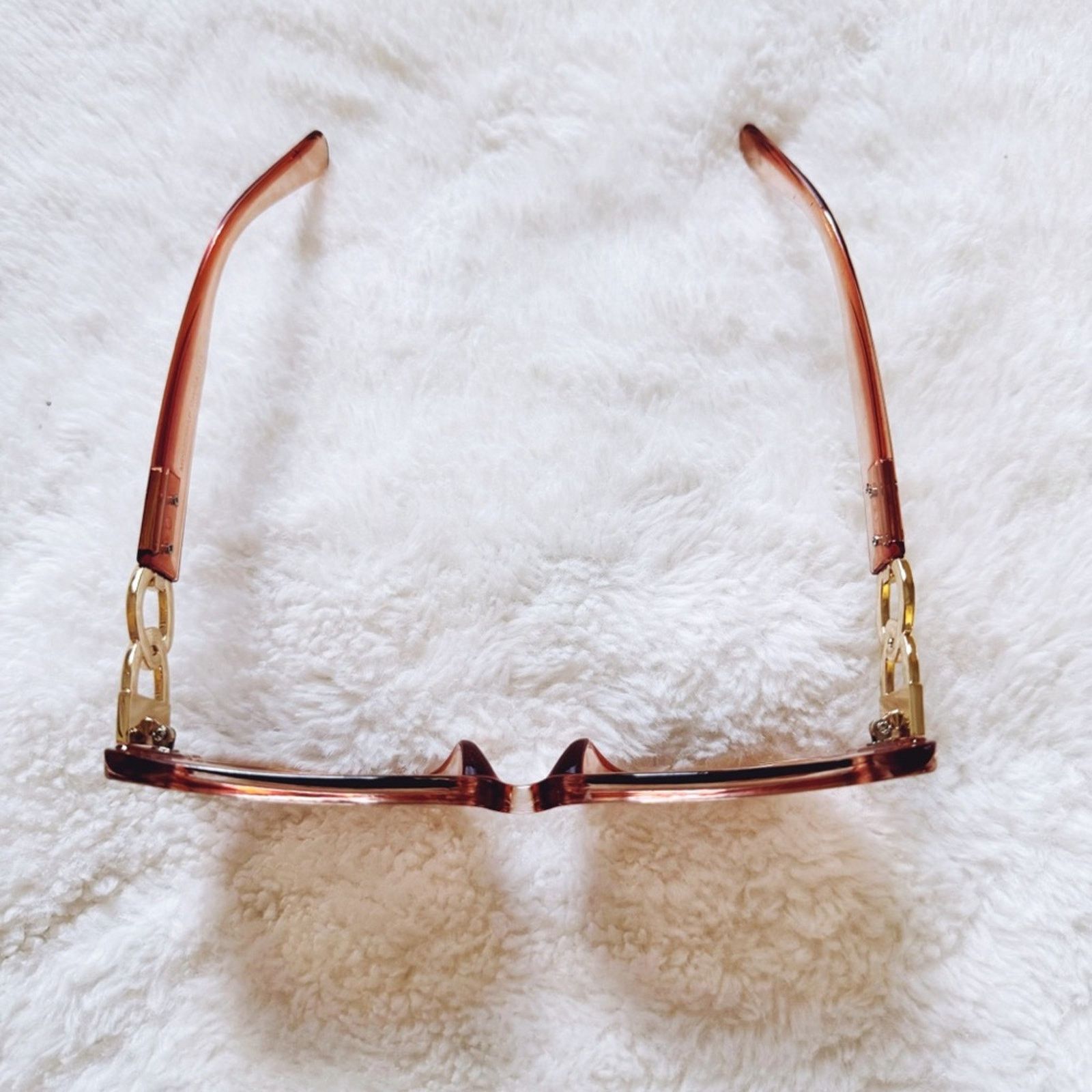 Other Camille Clear Coral Oversized Square Sunglasses Size ONE SIZE - 3 Thumbnail