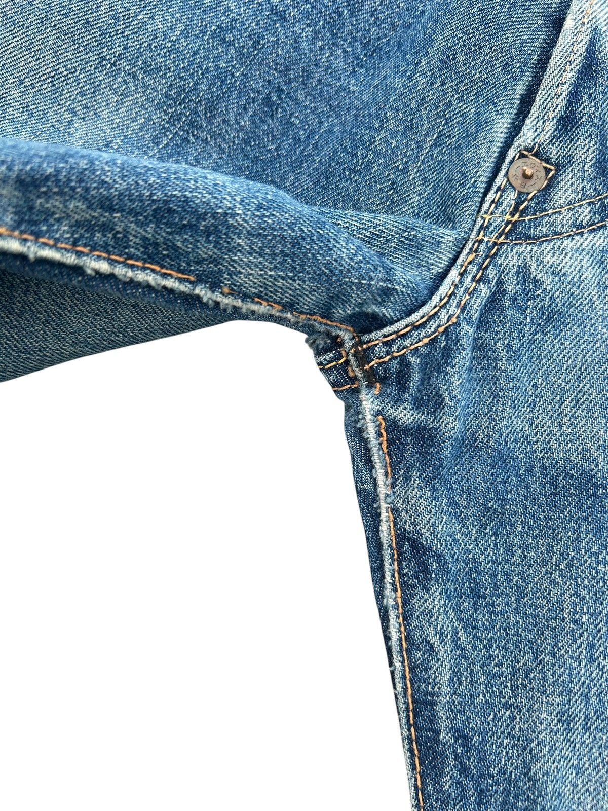 Kapital Thrashed Vintage Evisu Selvedge Denim Jeans Size US 28 / EU 44 - 11 Thumbnail
