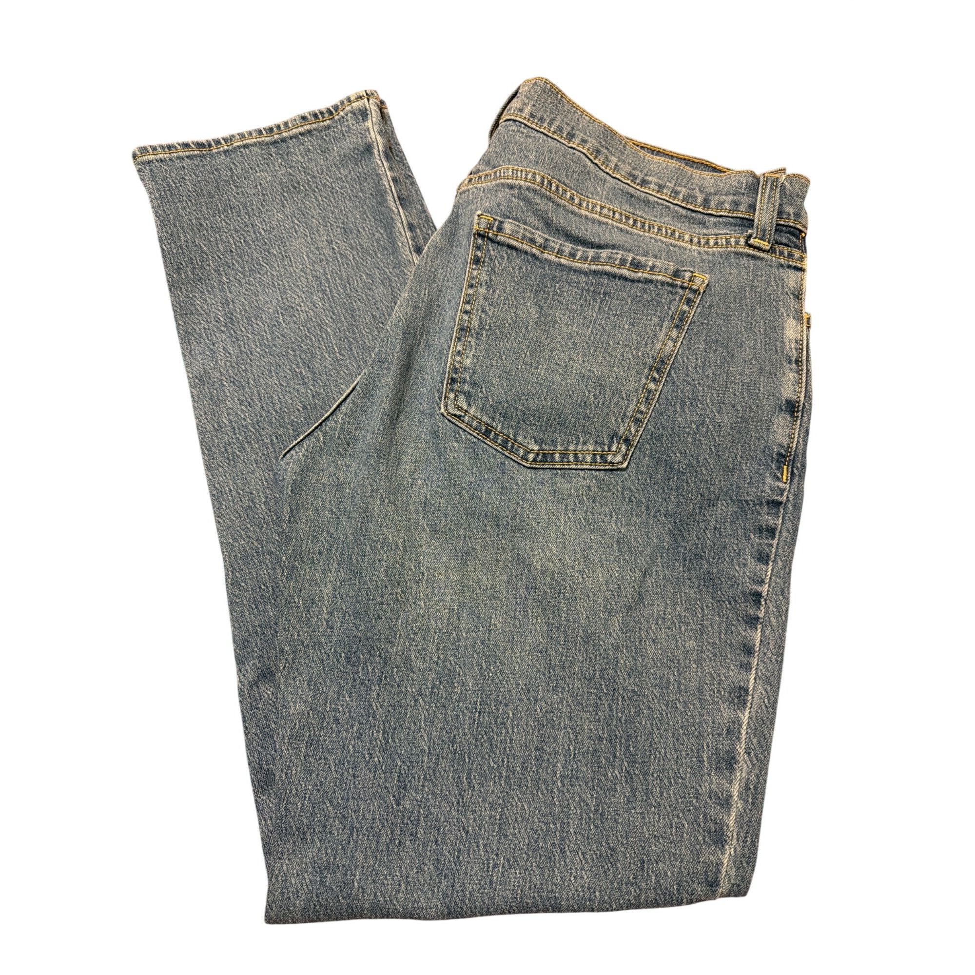 Old Navy Old Navy Wow Boyfriend Mid Rise Blue Denim Jeans Relaxed Cot Size 32" / US 10 / IT 46 - 3 Thumbnail