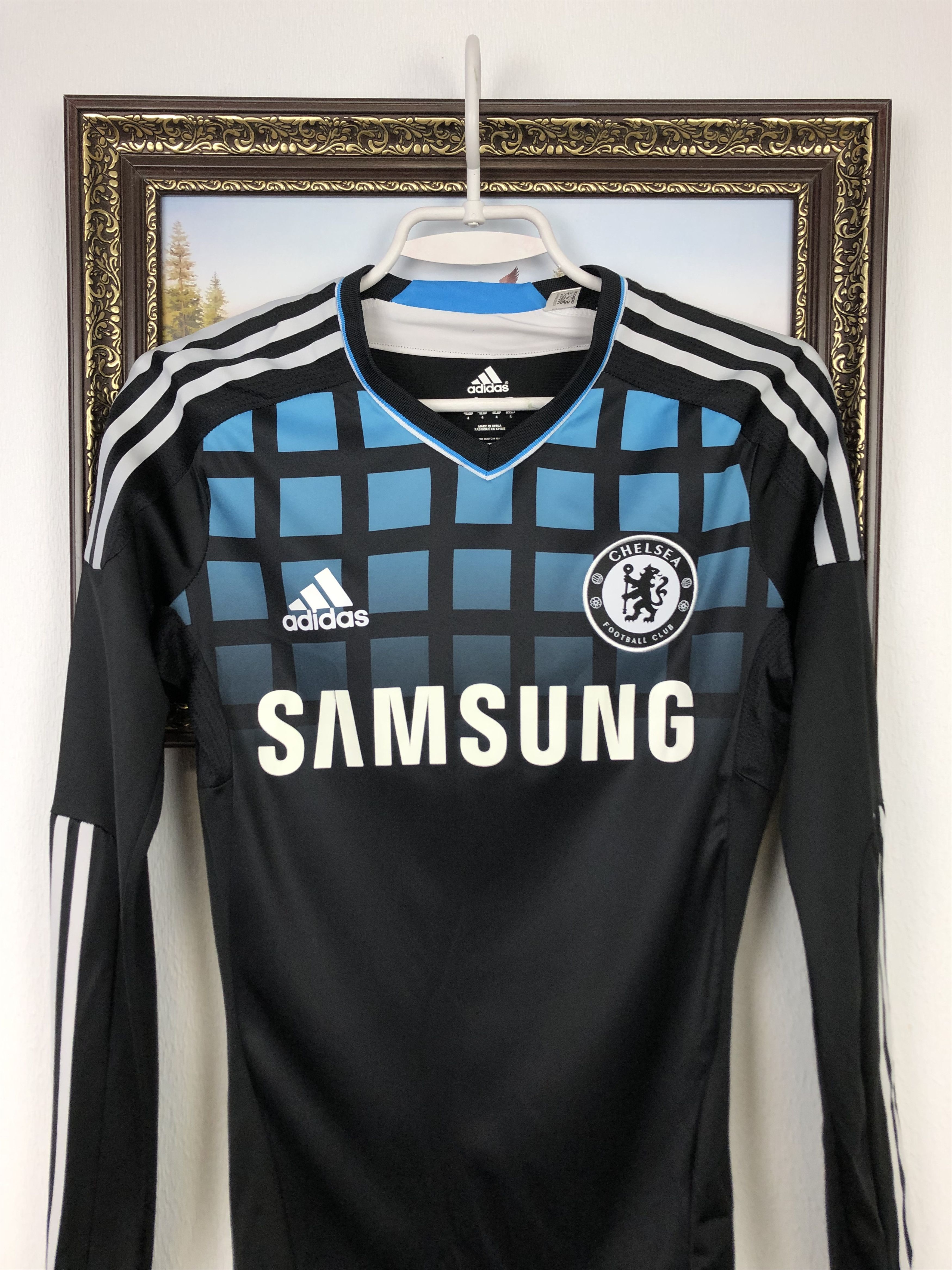 Adidas Chelsea football shirt 2011 Soccer Player Issue TechFit Tee Size US S / EU 44-46 / 1 - 2 Thumbnail