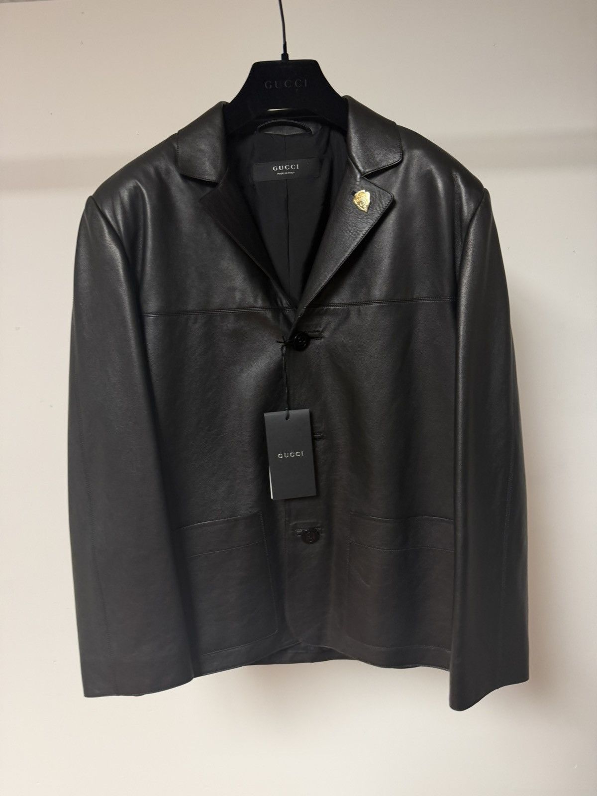 Gucci DEMNA - SS26 Nerd Soft Nappa Leather Jacket 50 Size US M / EU 48-50 / 2 - 21 Thumbnail