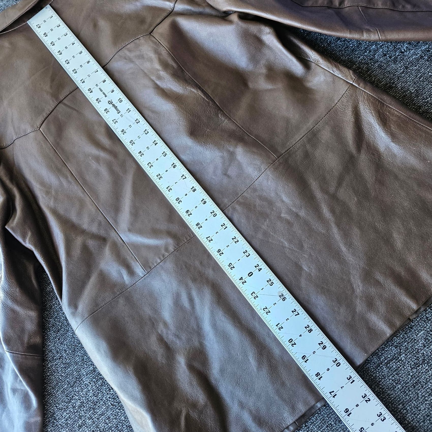 Roper VINTAGE Roper Leather Jacket Sport Coat 42 R Long Sleeve 2 Button Mens Brown Size US XL / EU 56 / 4 - 7 Thumbnail
